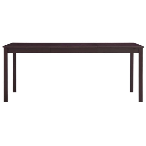 Maison Madeleine -  11 Piece Dining Set Pinewood Dark Brown
